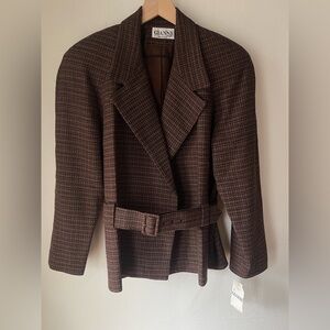 Gianni Brown Women's Suit Jacket